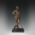 Sports Figure Statue Leisure Golf Bronze Sculpture TPE-839